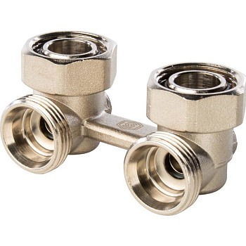 Узел нижнего подключения угловой 3/4, для двухтрубной системы STOUT